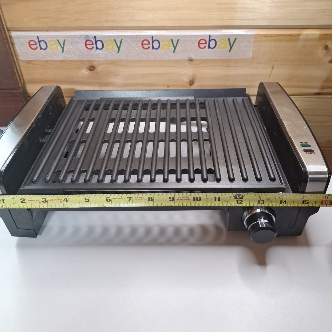 Hamilton Beach Electric Indoor Searing Grill (NO LID NO DRIP TRAY, TESTED WORKS)