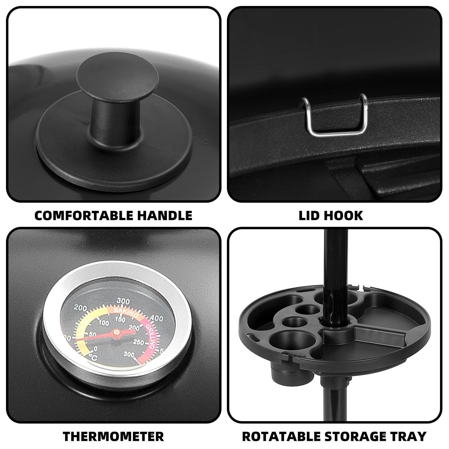 Portable Electric Grill Outdoor Indoor BBQ Nonstick Surface Tabletop Cooking