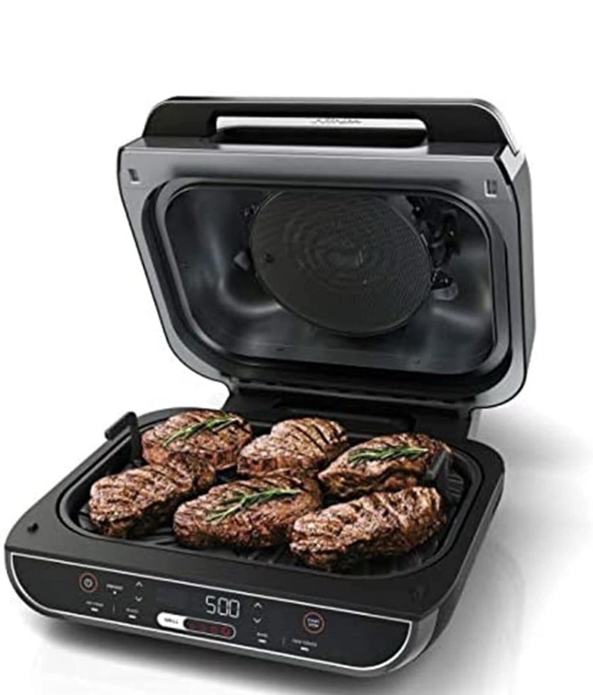 Ninja BG500A Foodi 5-in-1 Indoor Grill Air Fryer w/Accessories – Box Damaged