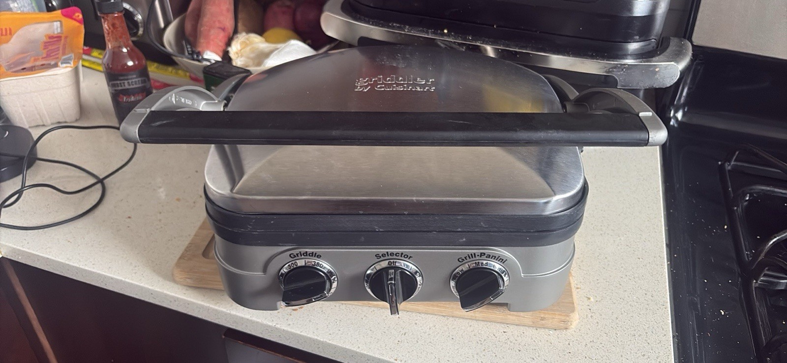 Cuisinart Griddler GR-4N Contact Grill & Griddle 1500W Stainless Steel