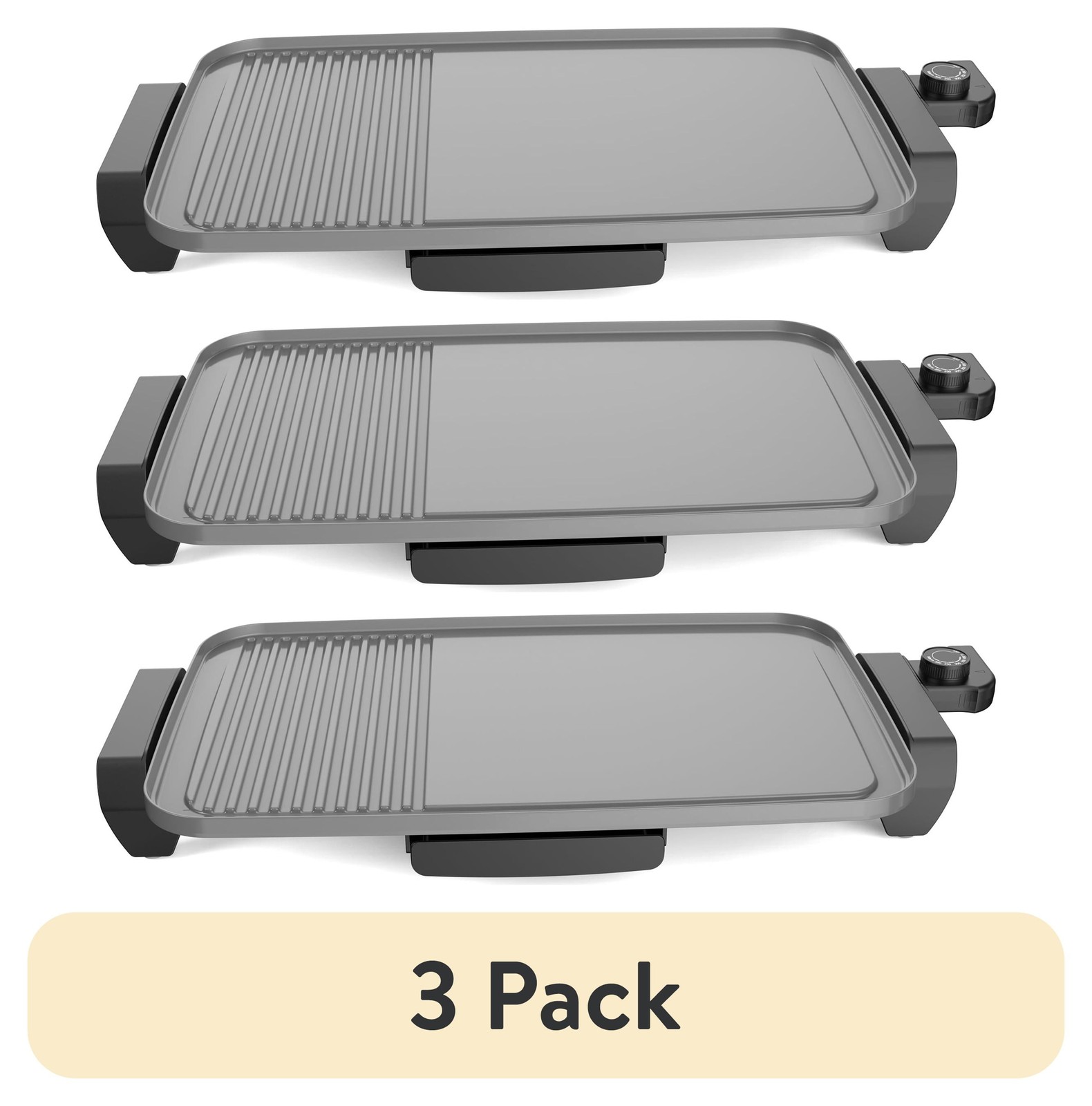 Plus 12″x20″ Electric Ceramic Griddle, Nonstick,1500 Watts,Temperature Control