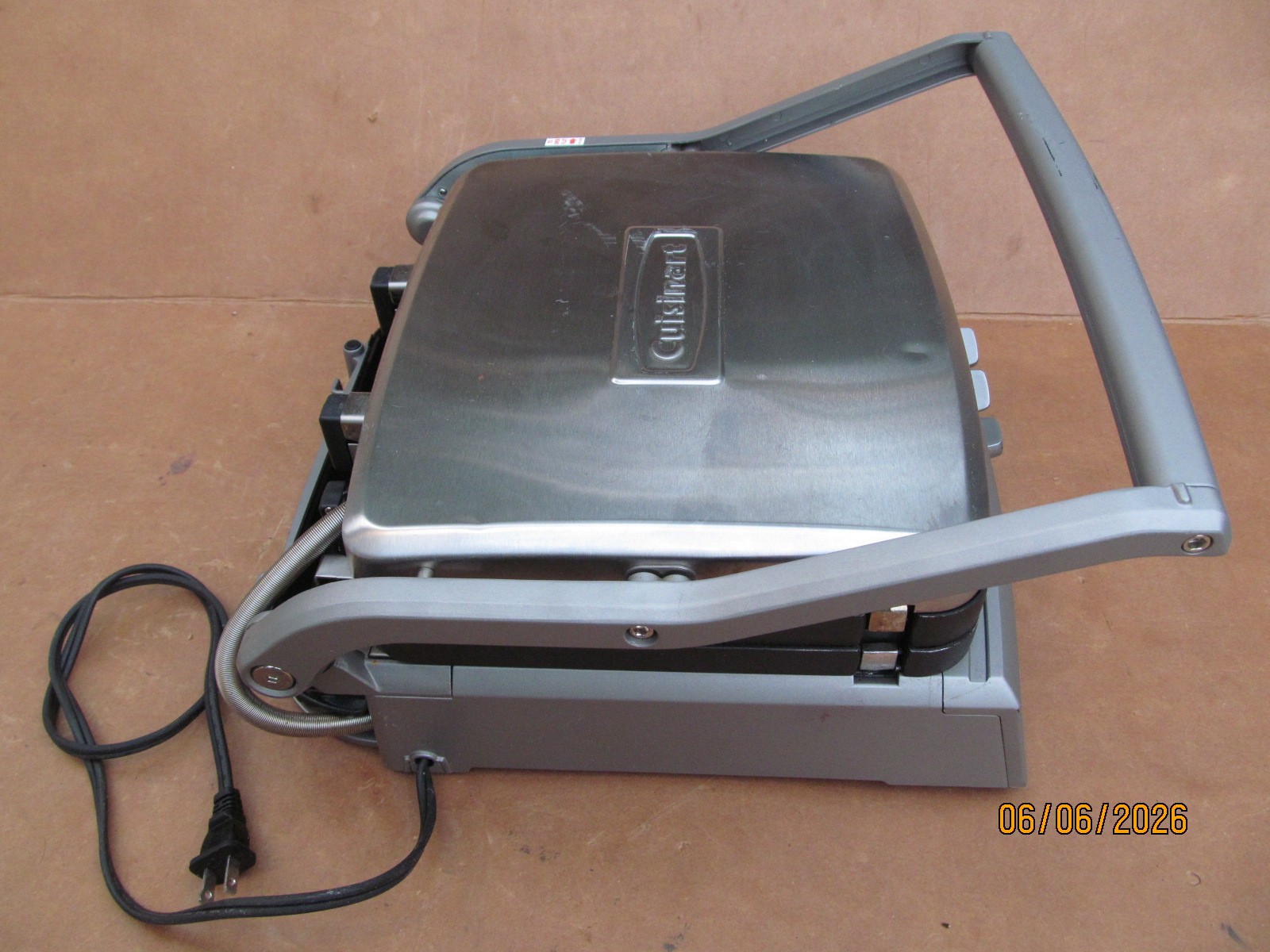 Cuisinart Electric Griddler Elite GR-300 Indoor Countertop Grill Press Stainless