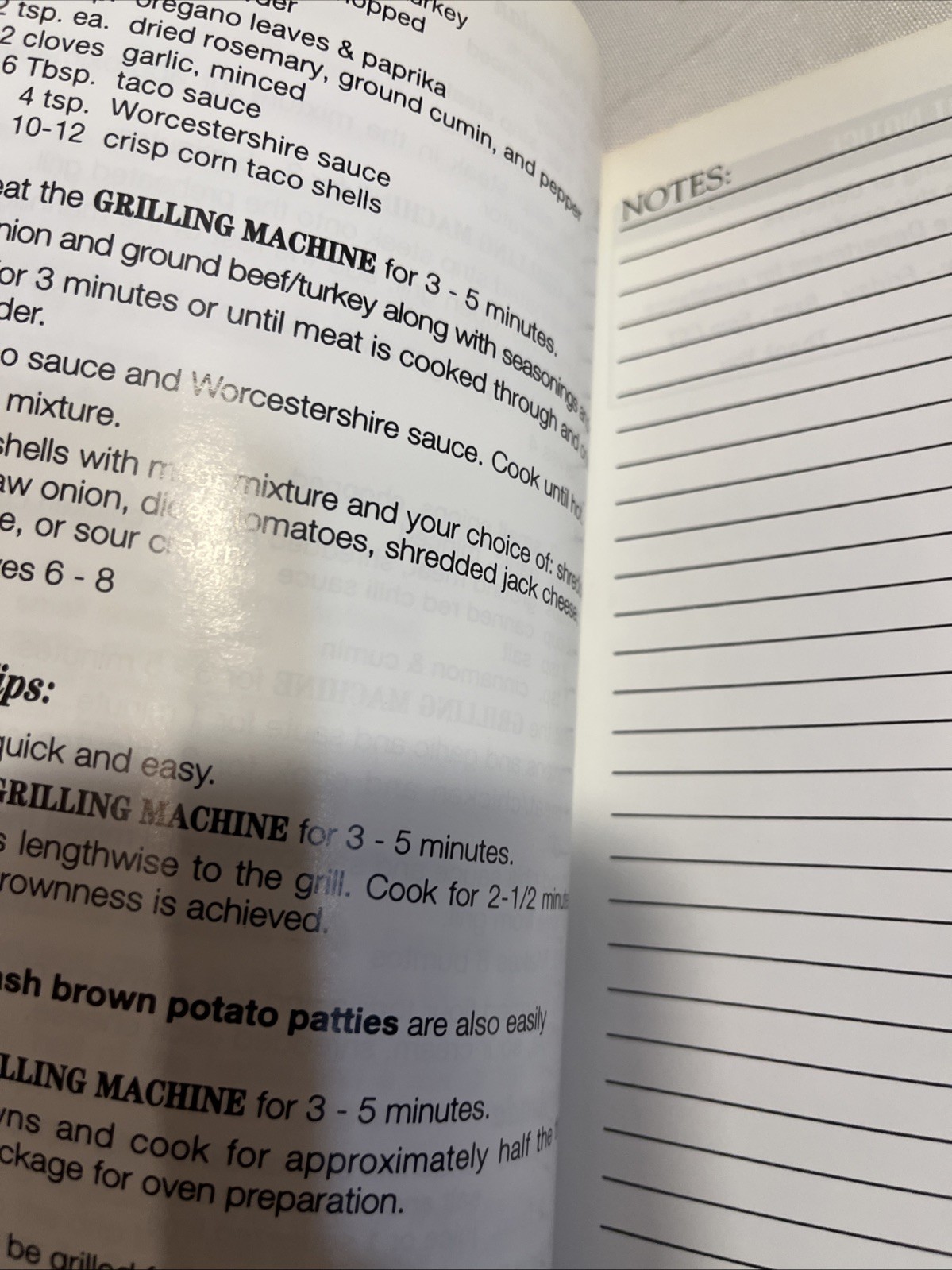 George Foreman Grill GR30 Owner’s Manual User Guide & Recipes