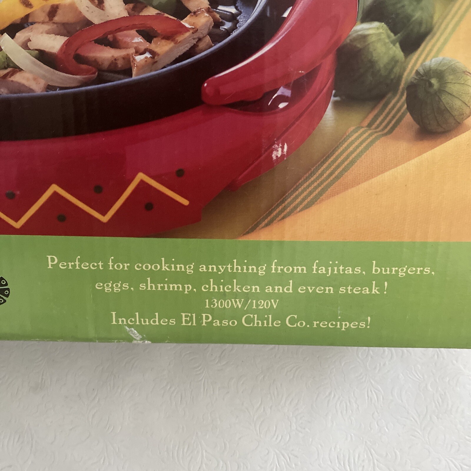 El Paso Chile Co Fajita Grill Tortilla Warmer Cook Serve NEW NIB