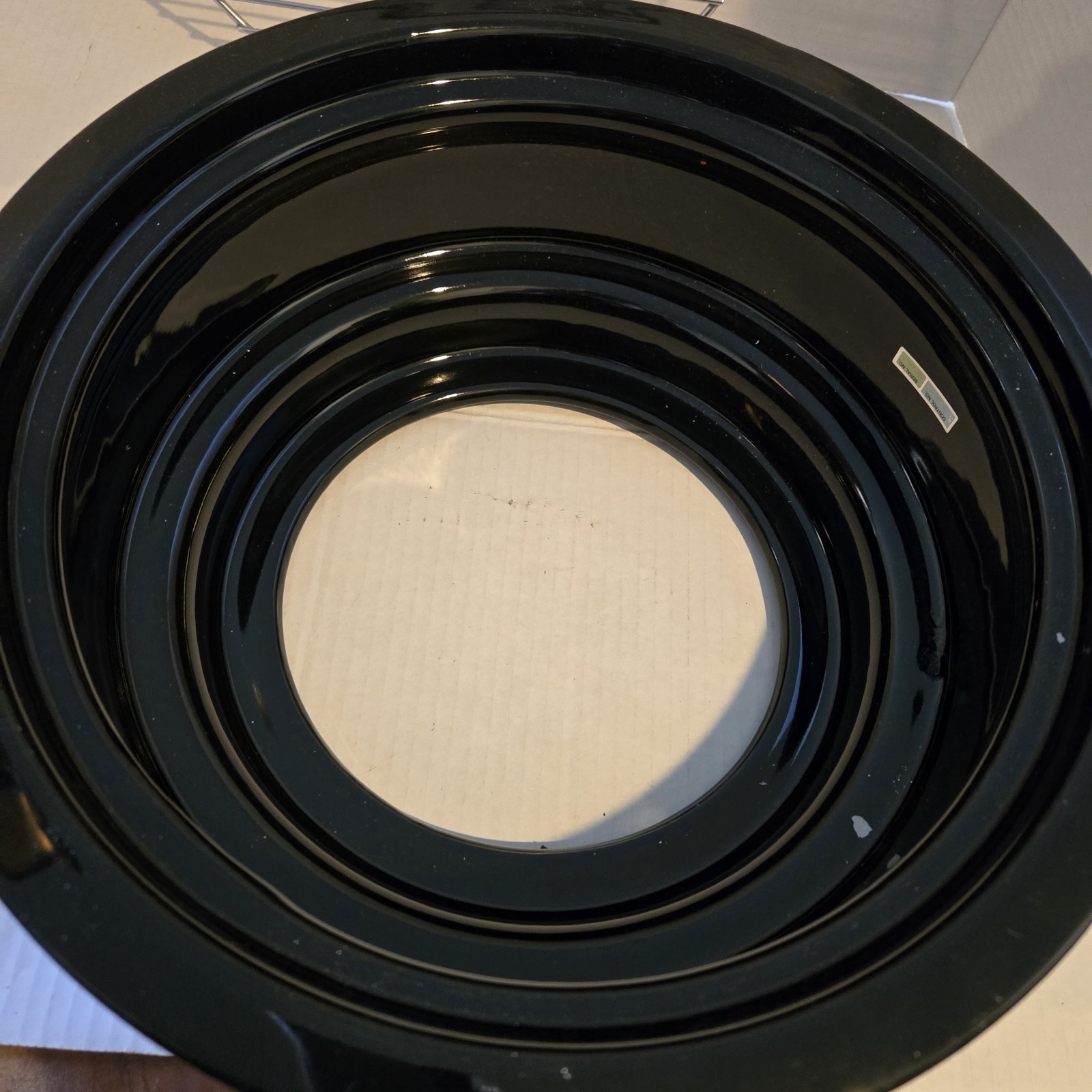Vintage Rival Crock Indoor BBQ Grill Model 5750 Smokeless Black Stoneware Read