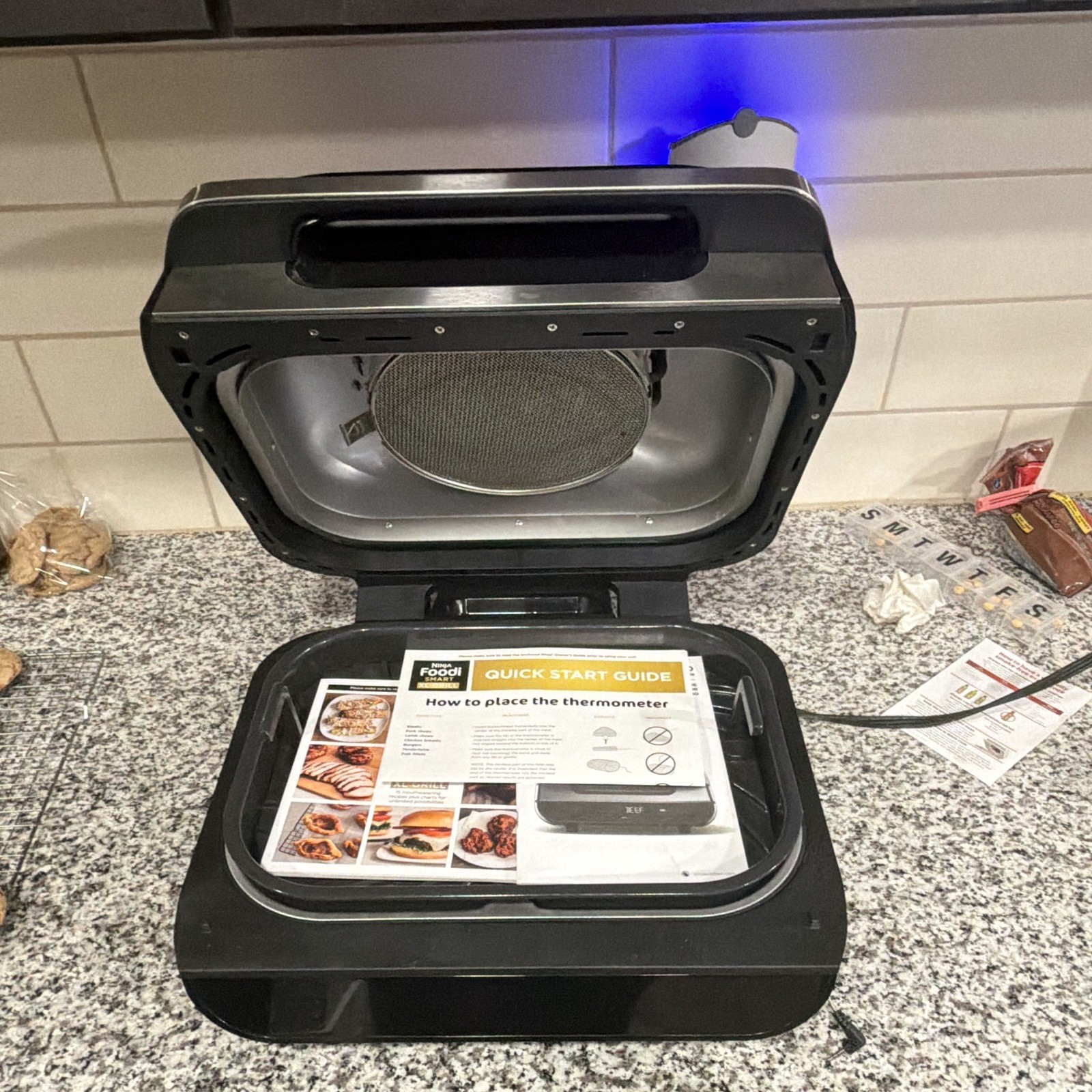 Ninja Foodi Indoor Electric Grill 1760W Digital Display Nonstick Black/Silver