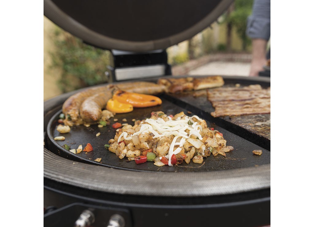 Kamado Joe KJ-HCIGRIDDLE Classic Joe Half Moon Cast Iron Reversible Griddle