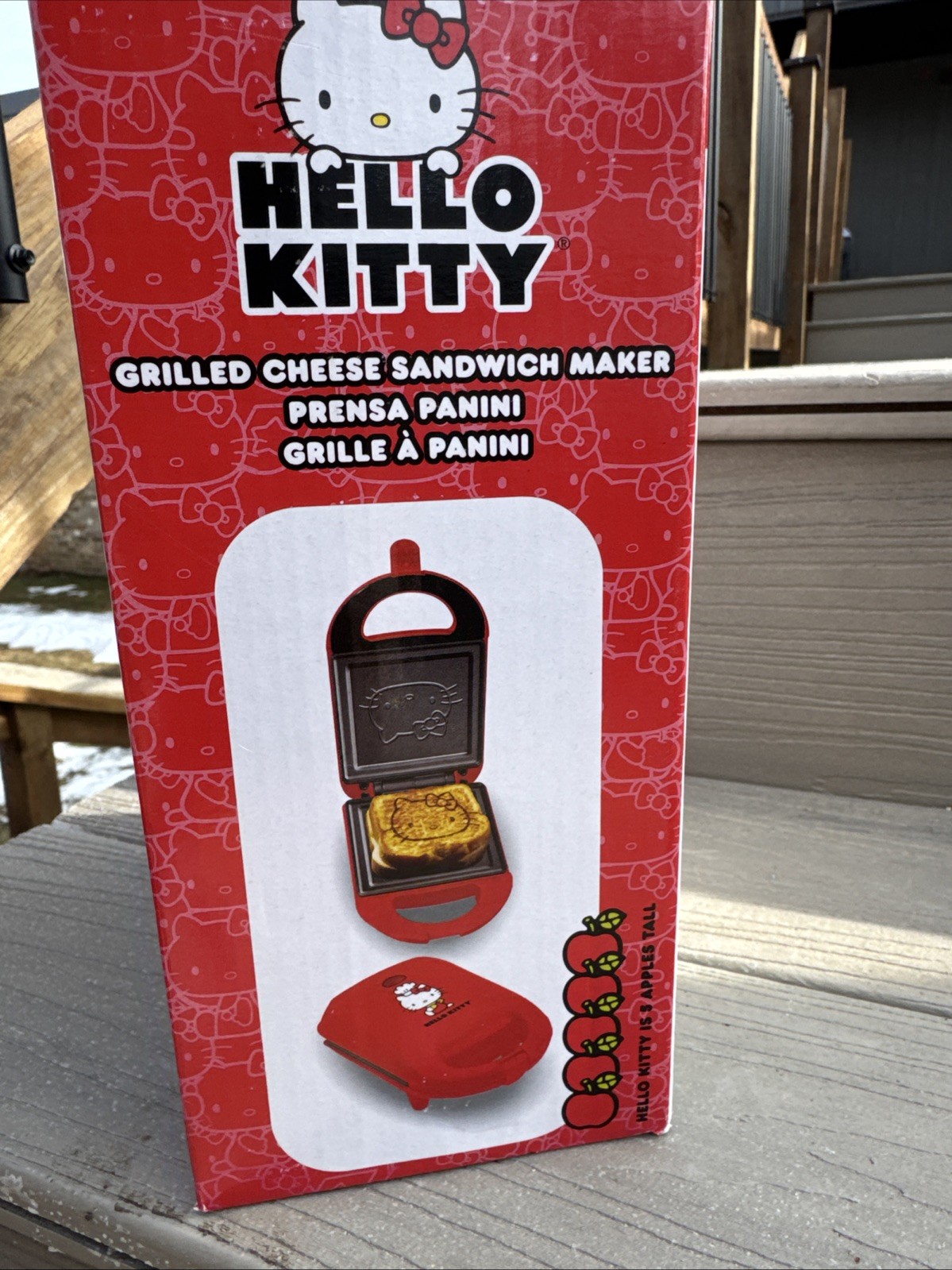 Hello Kitty Grilled Cheese Maker Red 💖😺🌷🌹 – New Non-Stick Sandwich Press