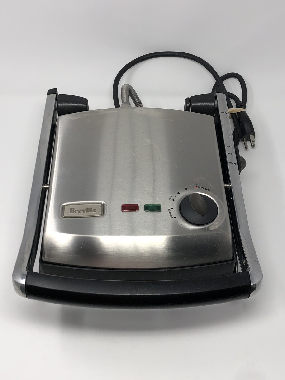 Breville BGR200XL Panini Press Grill 1500W Stainless Steel Non-Stick Plates
