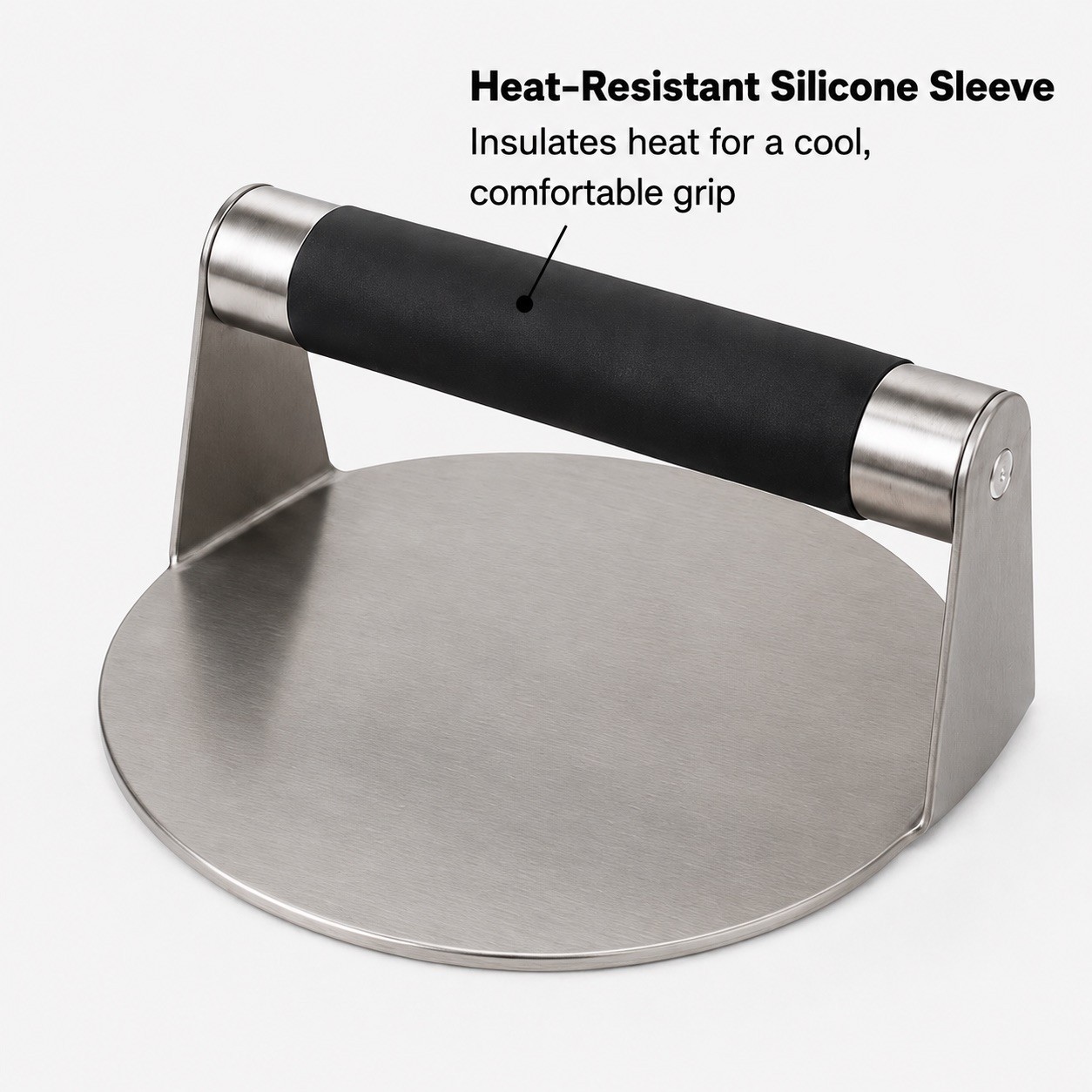 EAPPAY Heavy-Duty Cast Iron Meat PressEven Weight Distribution
