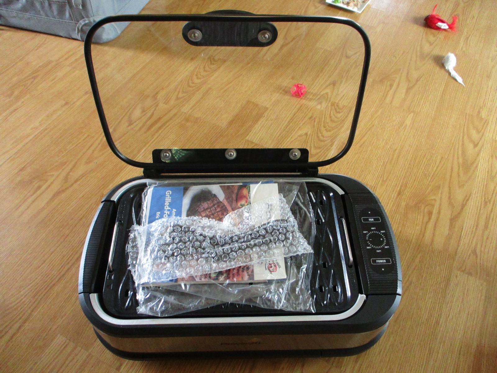 PowerXL Smokeless Electric Indoor Grill Pro with Glass Lid PG-1500FDR 1500 Watts