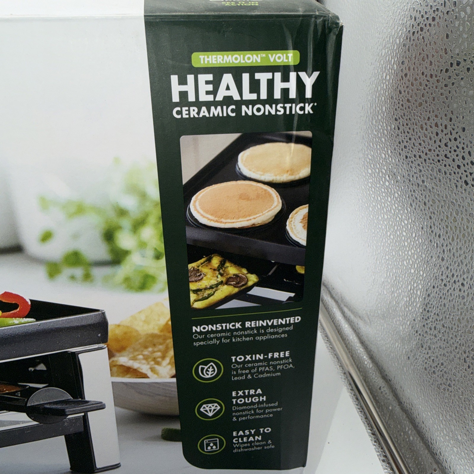 GreenPan Ultimate Gourmet Grill Reversible Griddle 8 Pans Nonstick Ceramic Elect