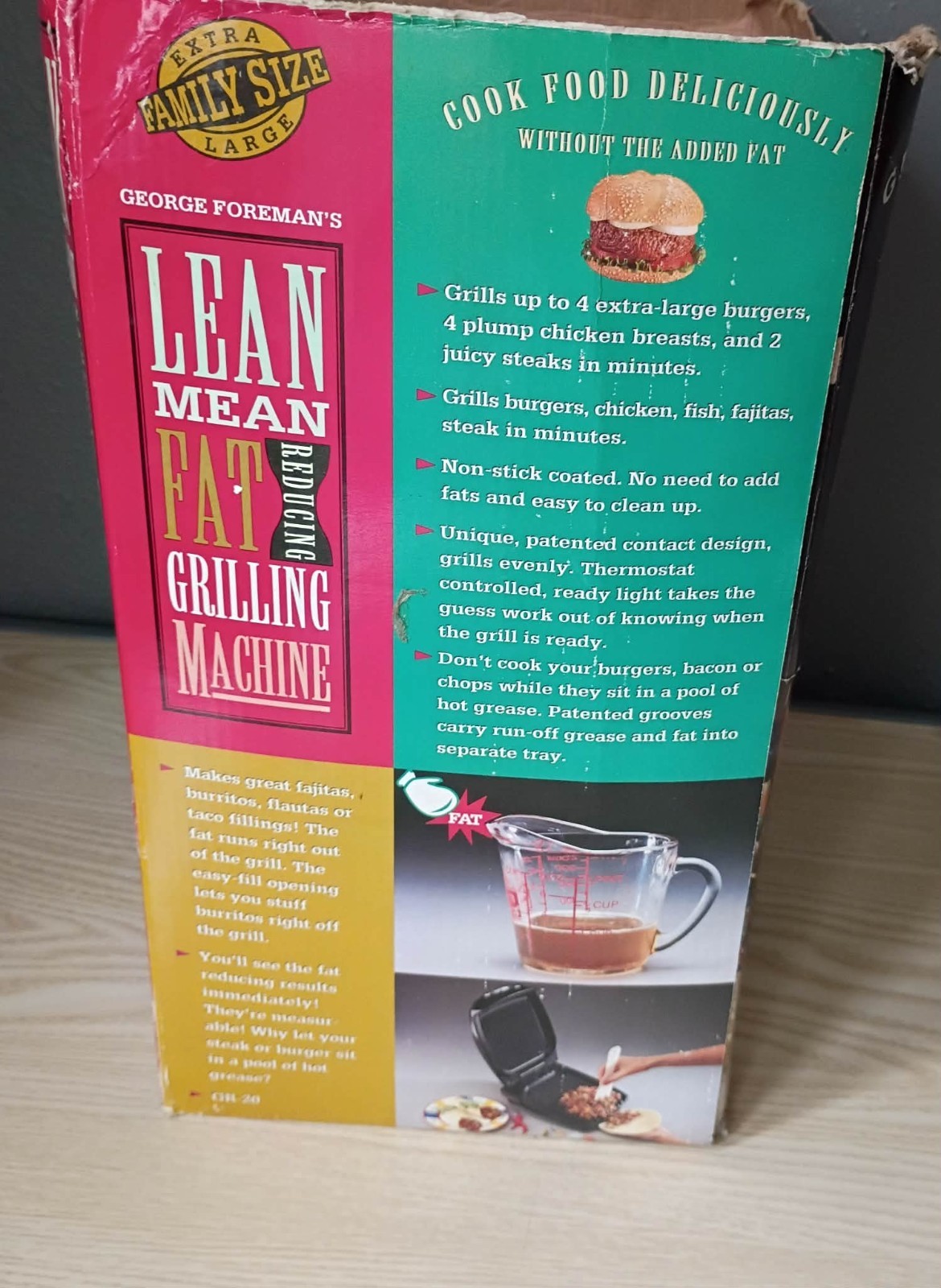 George Foreman GR-20 Lean Mean Fat Reducing Grilling Machine