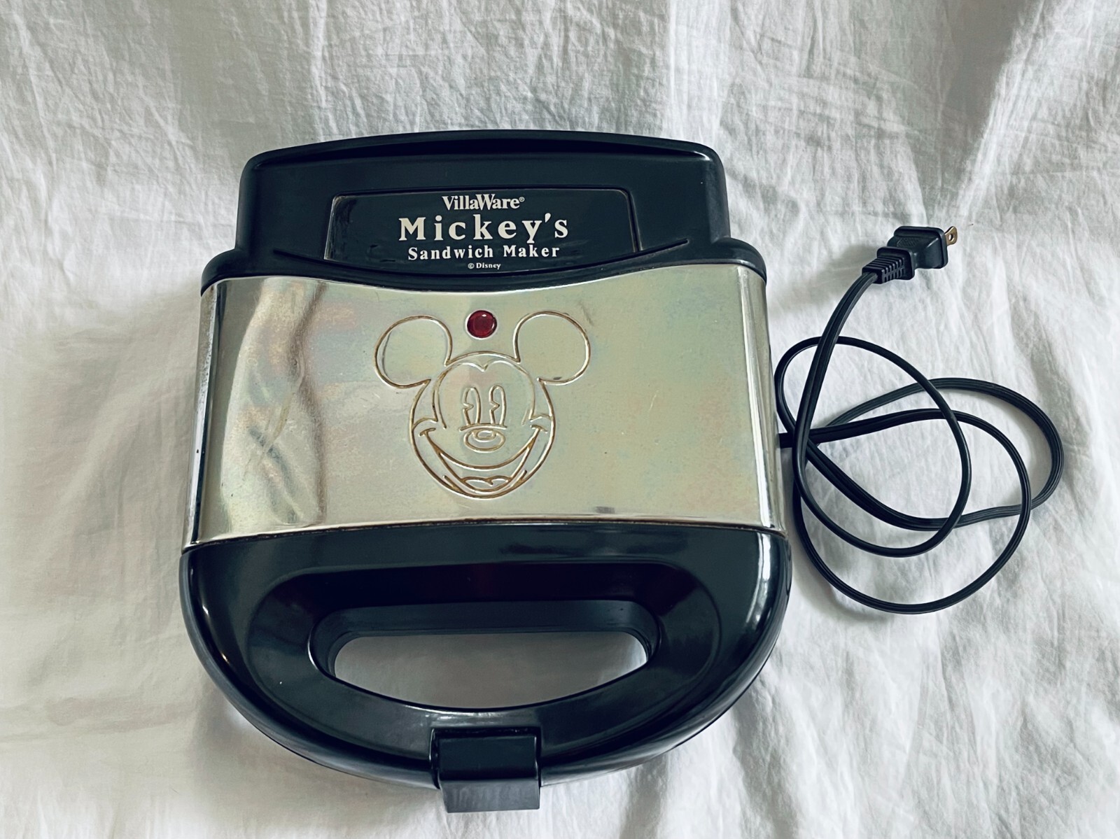 VillaWare Mickey’s Sandwich Maker 5555-03 Mickey Mouse Vintage