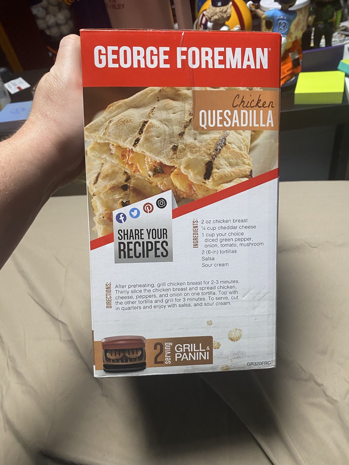 george foreman grill and panini brand new never opened