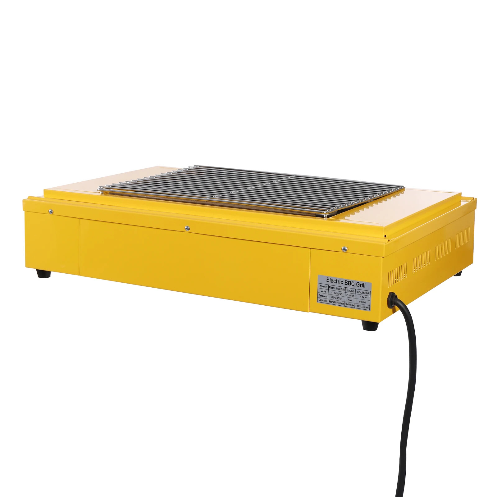 Portable Outdoor Barbecue Grill Electric Grill Electric Indoor Grill Yellow