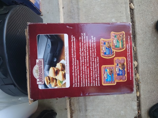 Johnsonville Sizzling Sausage Grill Plus BTG-500 3-in-1 Indoor Electric Grill