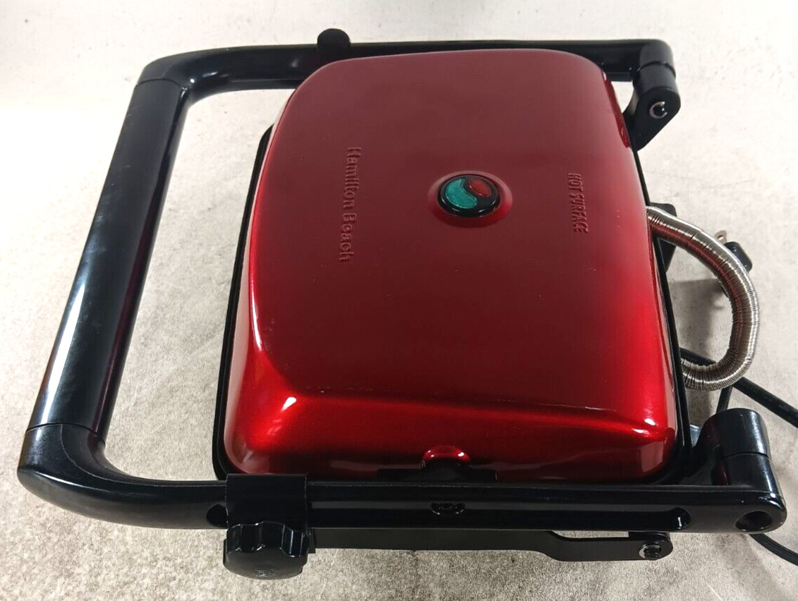 Hamilton Beach Electric Panini Press Grill Gourmet Sandwich Maker Locking Lid