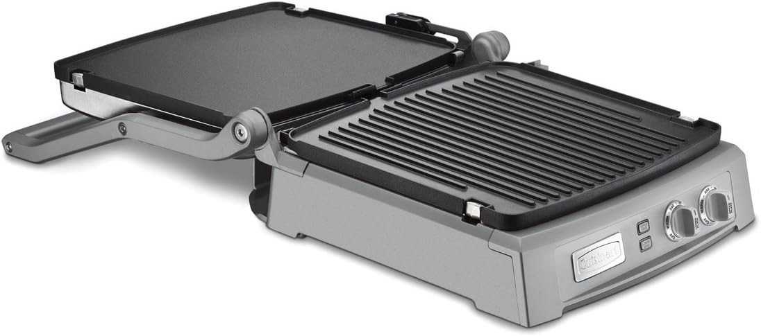 Cuisinart GR-150C Griddler Deluxe 6-in-1 Grill Griddle Panini Press Used