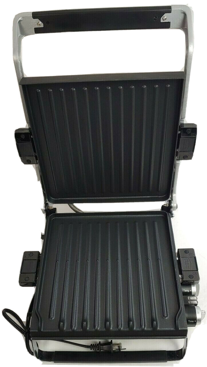 George Foreman GRP3102SBB 6 Serving Stainless Steel Grilling Machine W/Manual