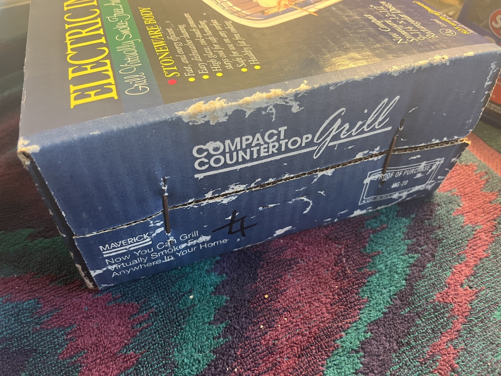 SEALED Vintage Maverick MG-20 Series Indoor Electric Ceramic Stoneware Grill