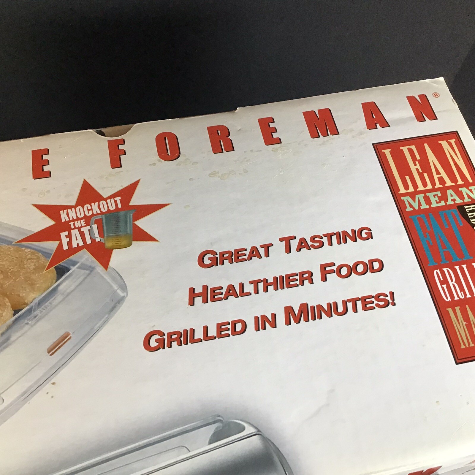 George Foreman Grill Lean Mean Fat Reducing Grilling Machine Bun Warmer GR19BW