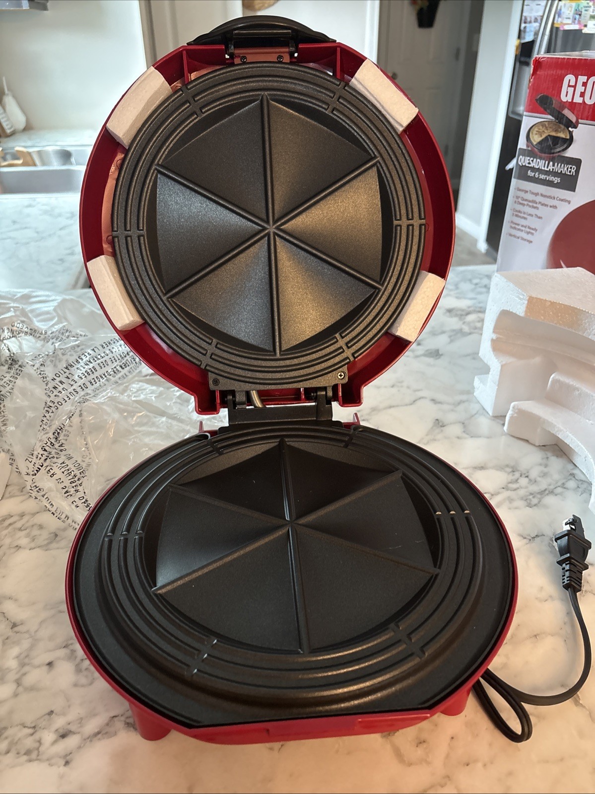 George Foreman GFQ001 Quesadilla Maker Open Box See Details
