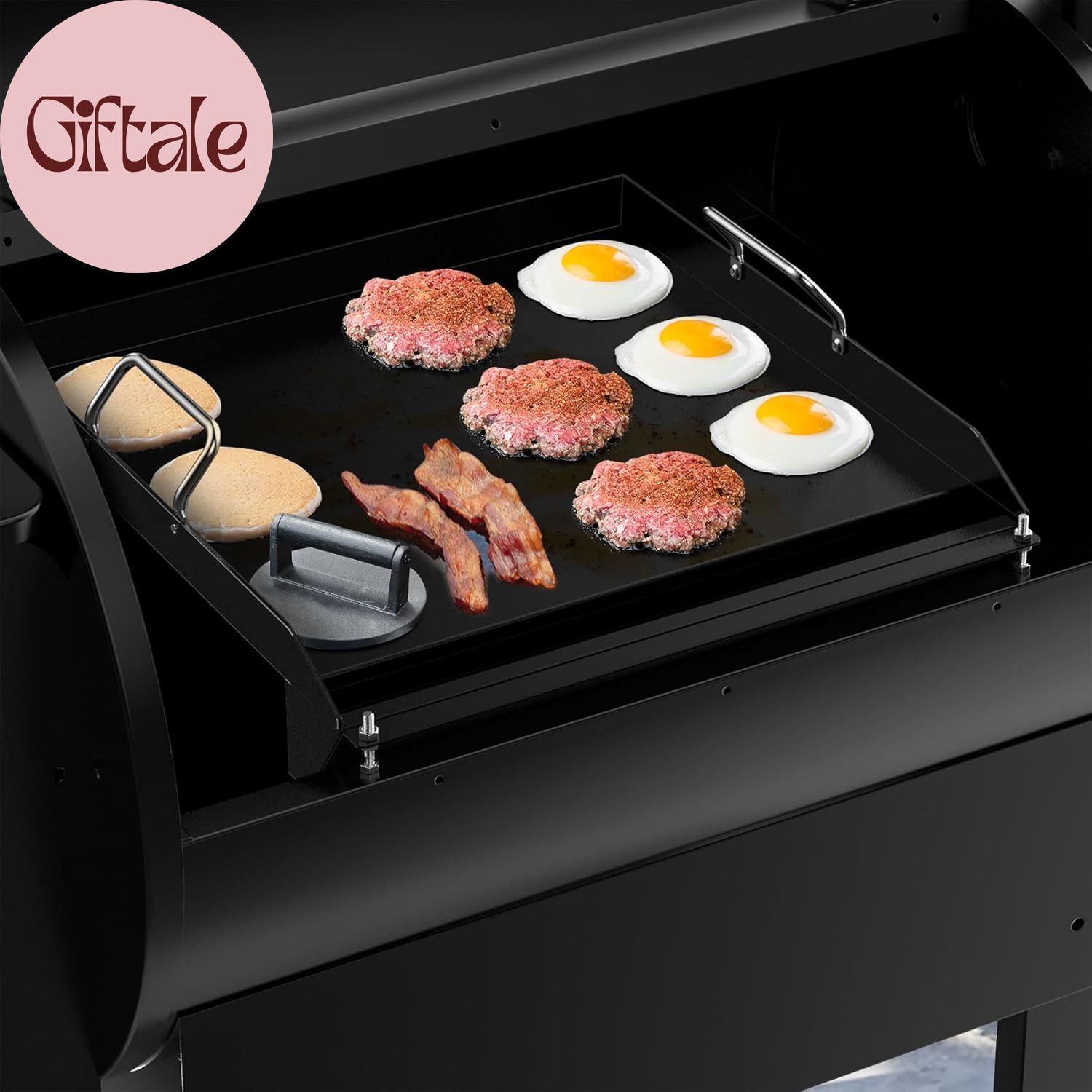 Griddle Hack for Most Pellet Grills, Non-Stick Griddle Insert 17.4″ W X 18.6″ D,