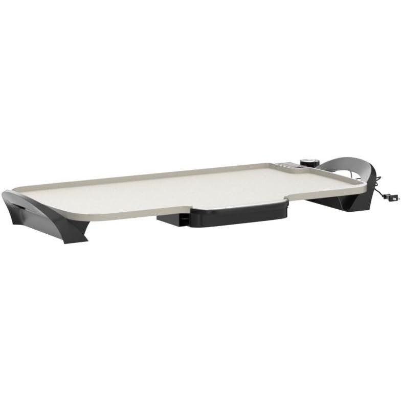 Presto 22 Inch Electric Griddle with Ceramic Surface and Handles