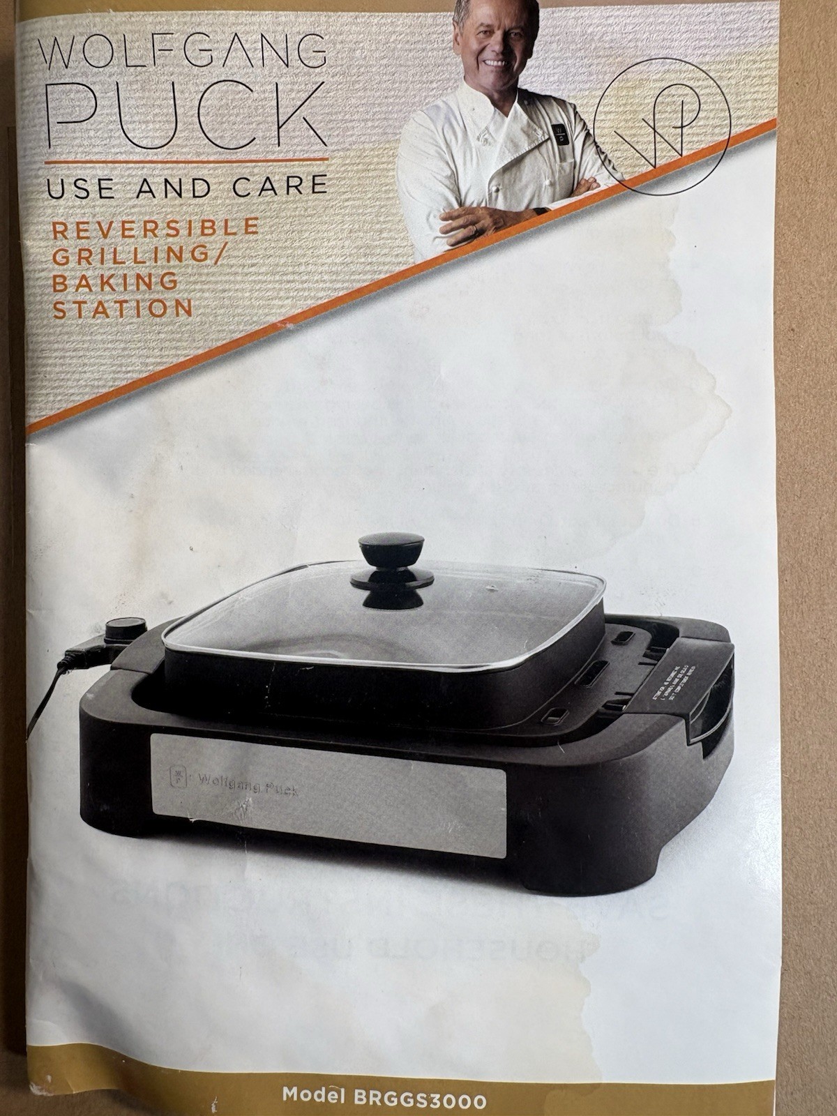 Wolfgang Puck Reversible Electric Grill &Bake Cook Pot 5in-1 Station Red New