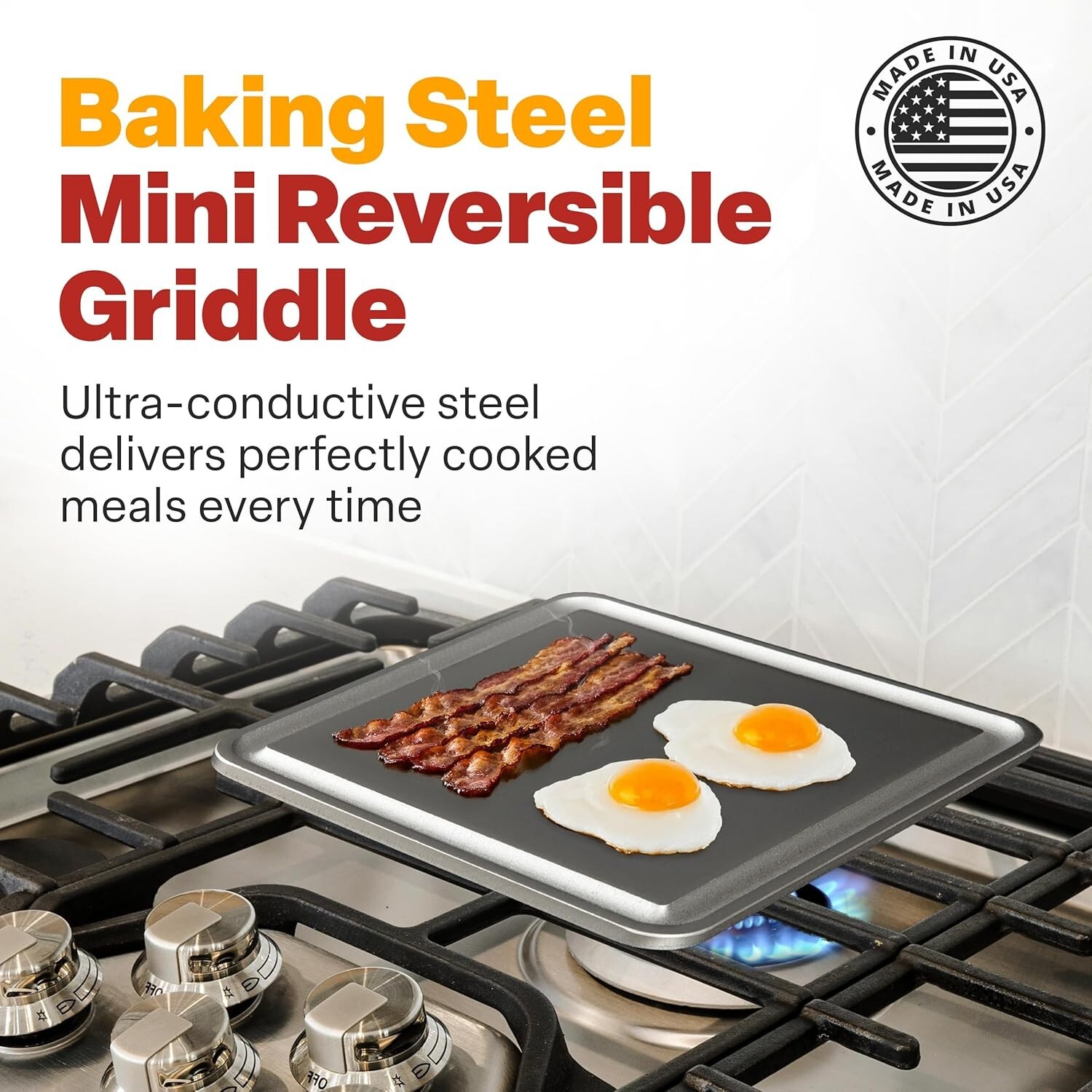 11.5″x11.5″x3/8″ – Flat Top Griddle for Stovetope, Grill, and Oven Use – Pre-…