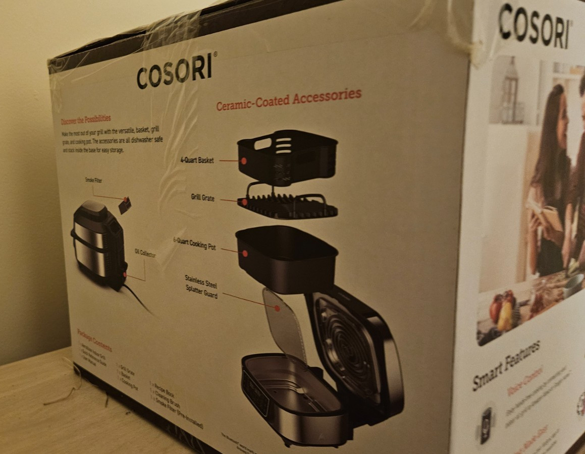 NEW OPEN BOX Cosori Vesync Aeroblaze Smart Indoor 8-in-1 Air Fryer, Grill + MORE