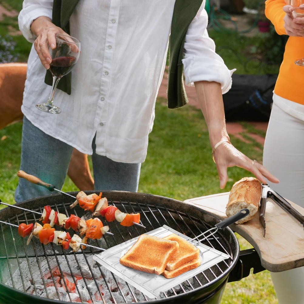 Heavy Duty Stainless Steel Grill Rack for Bbq Bread Meat Fish Cooking
