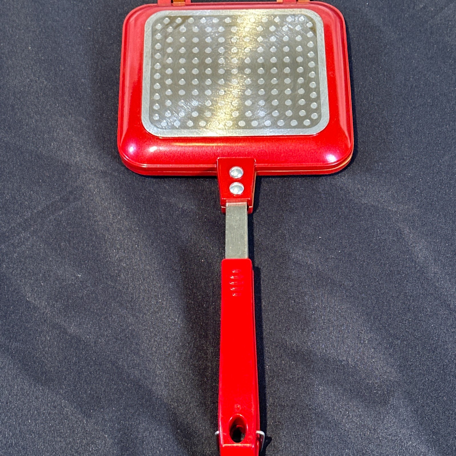 Red Copper Flipwich Nonstick Stovetop Grilled Cheese Sandwich Maker Grill Red