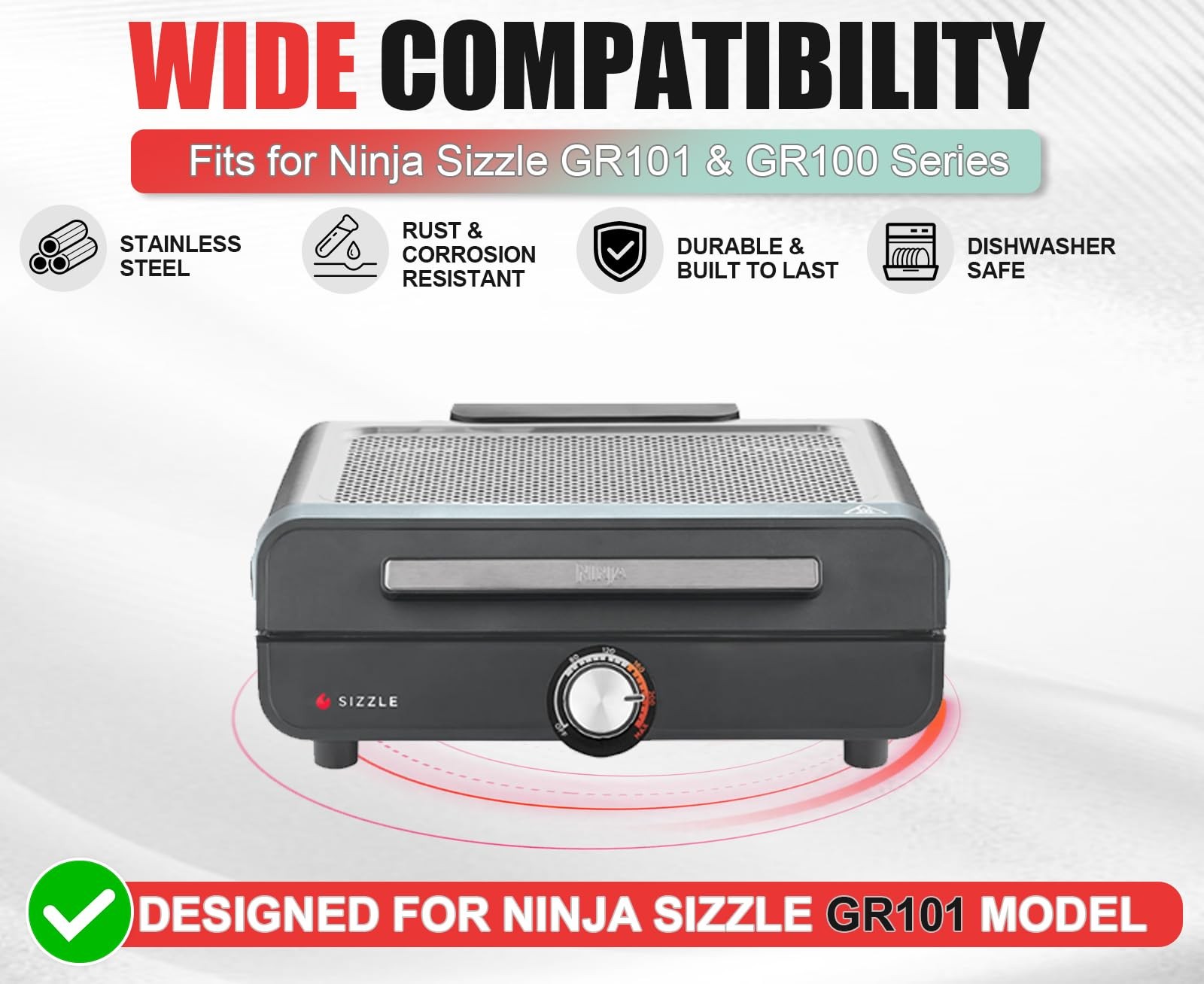 WEBROIL GR101 14″x10″ Griddle Plate Ninja Sizzle