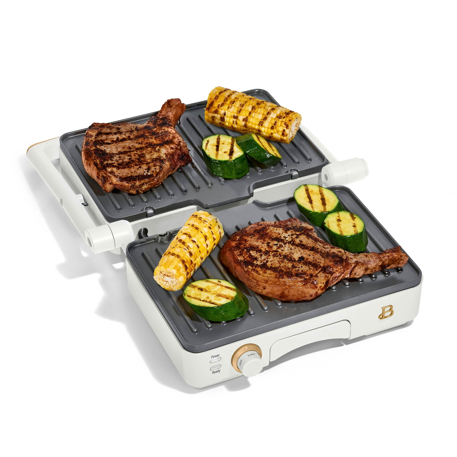 2-in-1 Panini Press & Grill, White Icing by Drew Barrymore