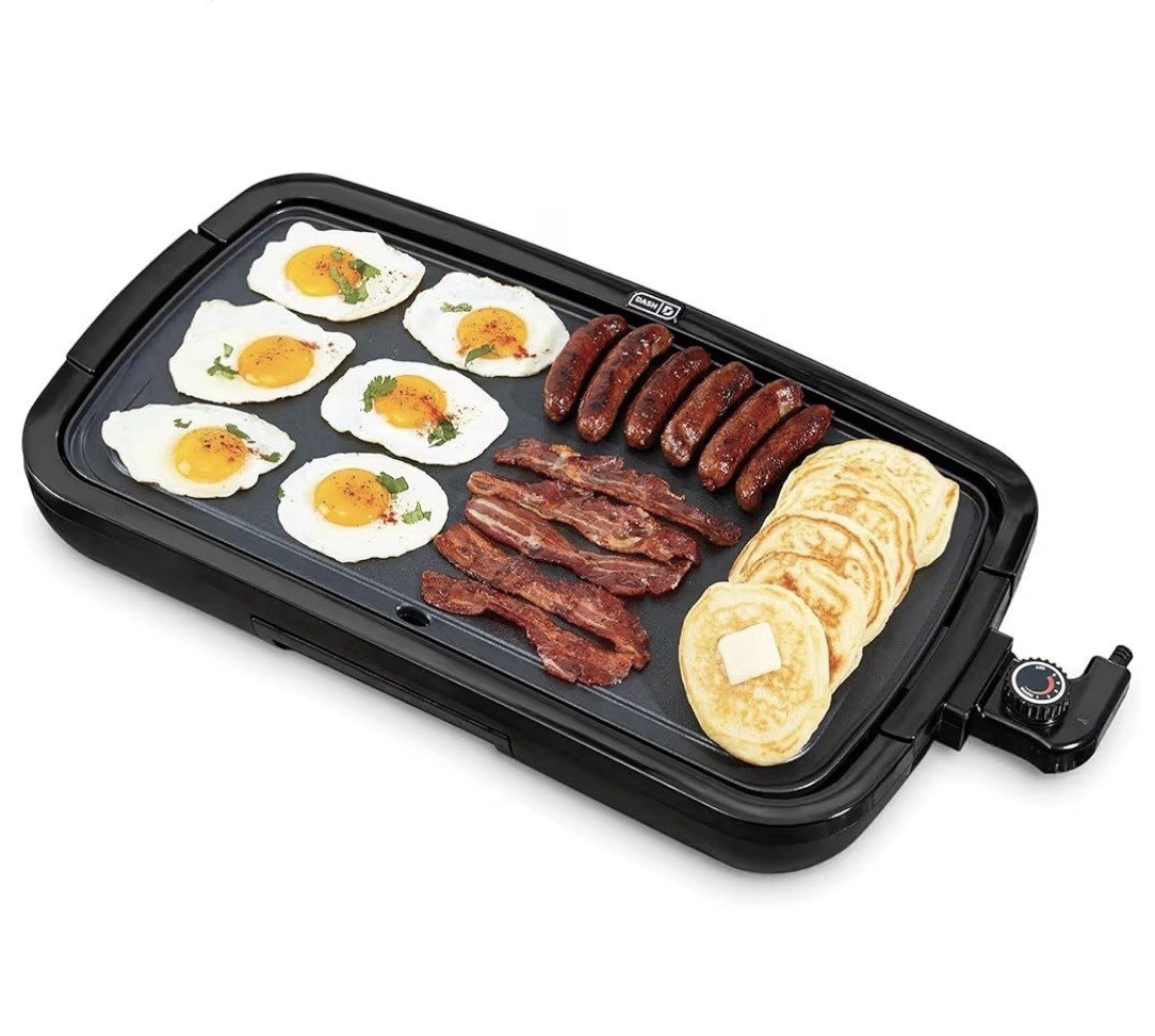 Electric Griddle, Ceramic Nonstick 20″x10.5″ Cook Surface