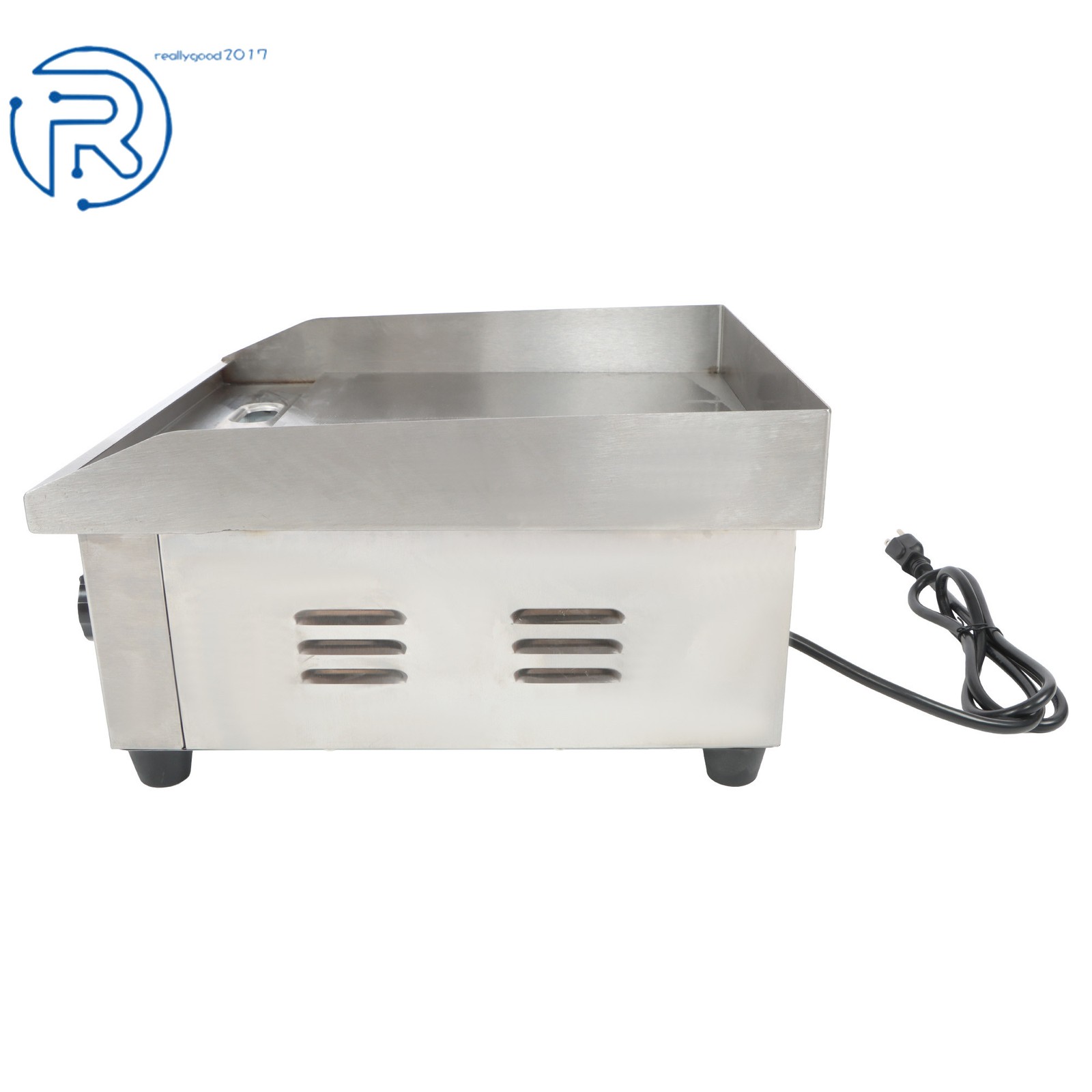 14in Commercial Electric Griddle, 1500W Countertop Flat Top Grill, 122℉-572 ℉