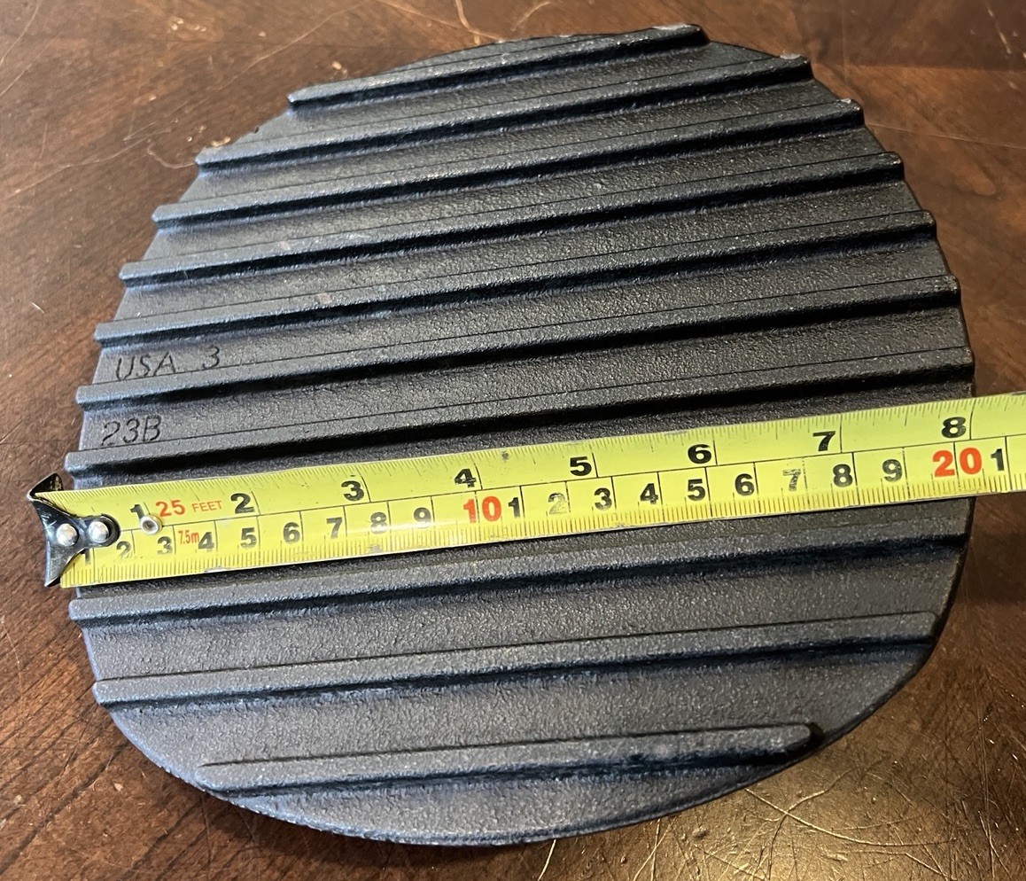 Pampered Chef Cast Iron Grill Griddle Press