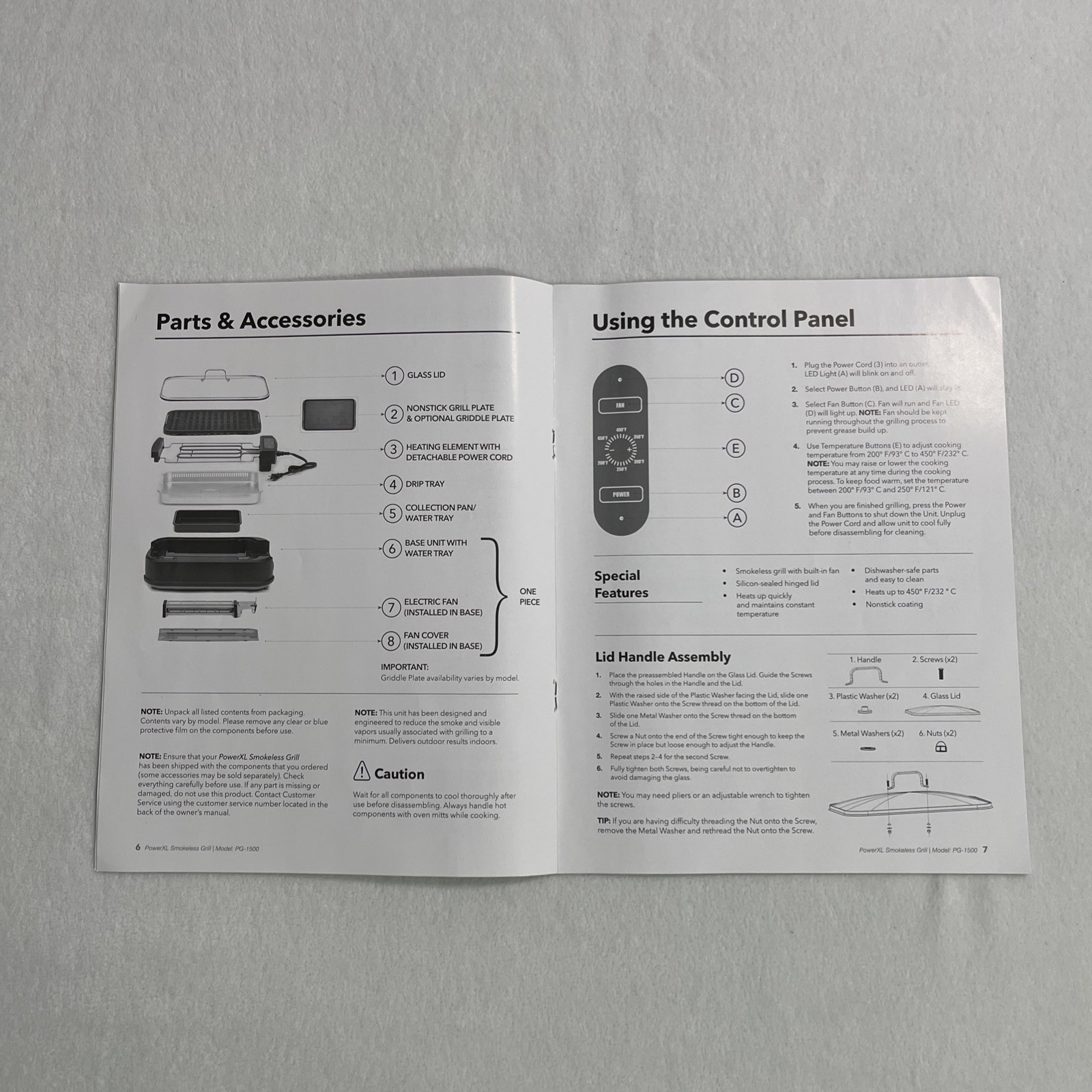Power XL Smokeless Grill PG‑1500 Owners Manual & Recipe Books – Eric Theiss