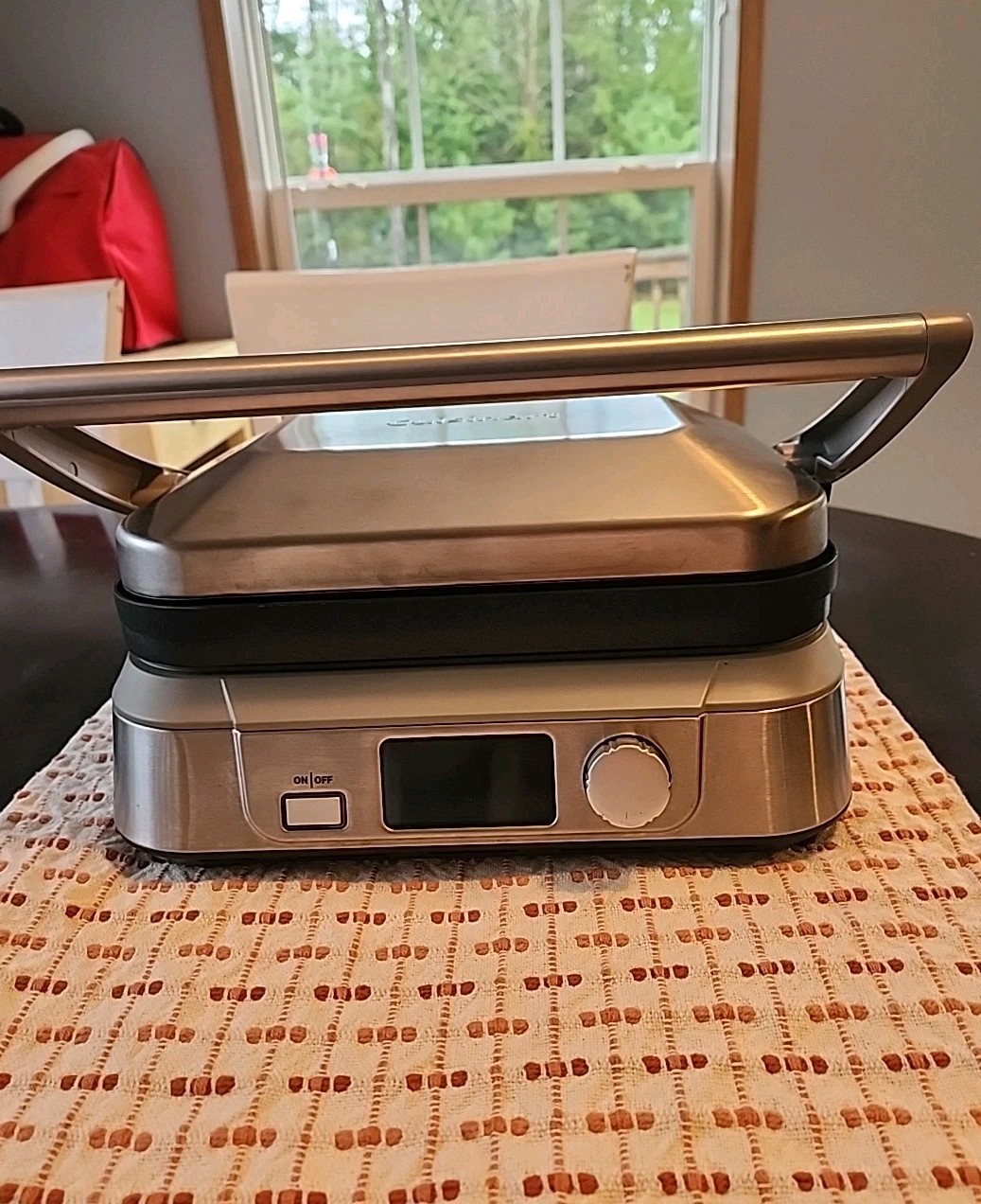 Cuisinart GR-5B Electric Griddler Five 5-In-1 Griddle Grill Panini LCD Display