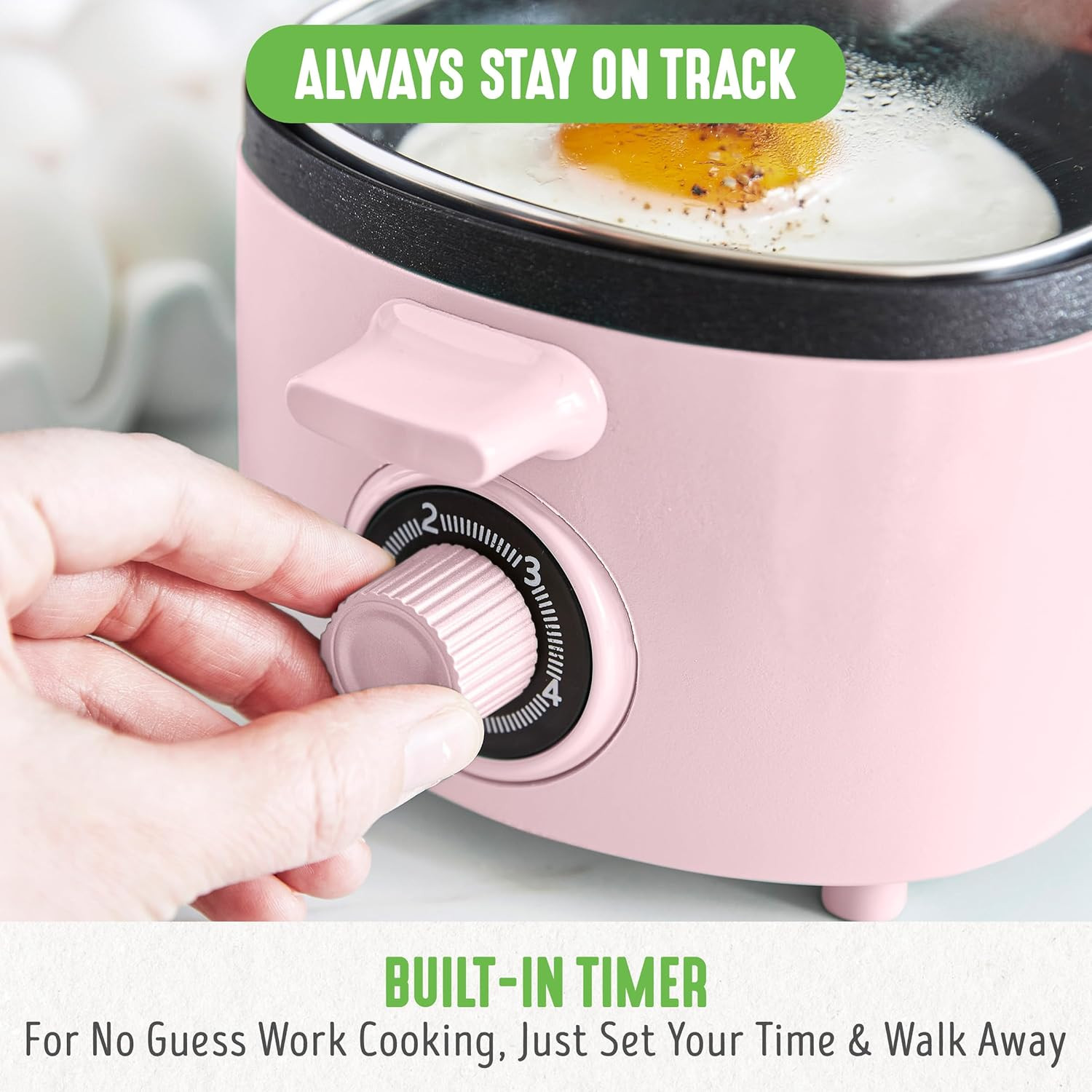 3-In-1 Breakfast Maker Station, Healthy Ceramic Nonstick Dual Griddles