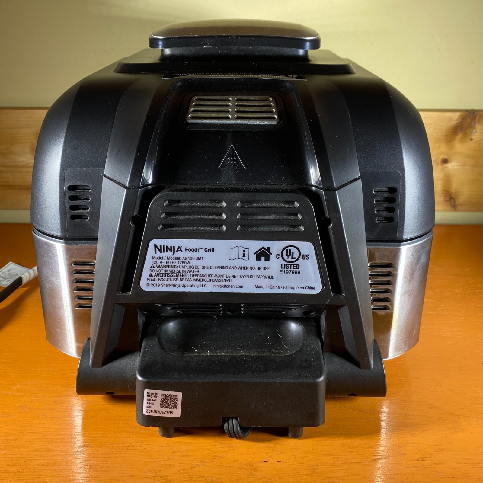 Ninja Foodi Pro AG400 5-in-1 Air Fryer – Black/Silver