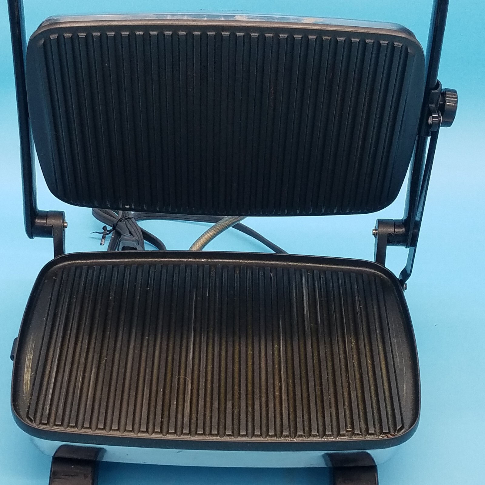 VG Tested Hamilton Beach Counter Grill Chrome Sandwich Panini 25450