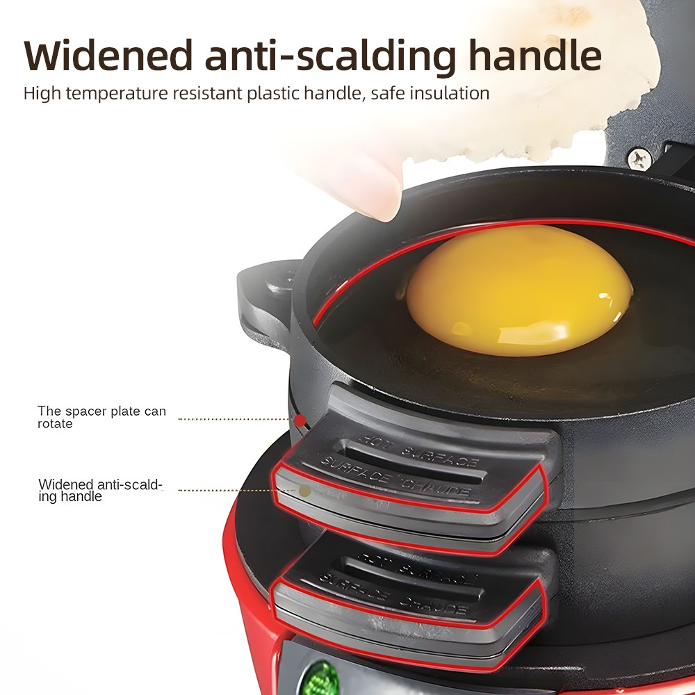 Breakfast Maker With Egg Cooker Ring Easy Clean Non Stick Burger S SJOS