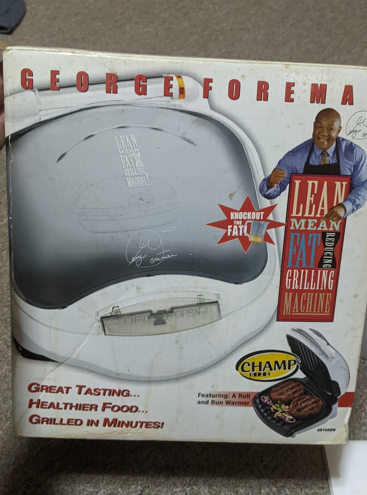 GEORGE FOREMAN LEAN MEAN GRILLING MACHINE MODEL GR10ABW