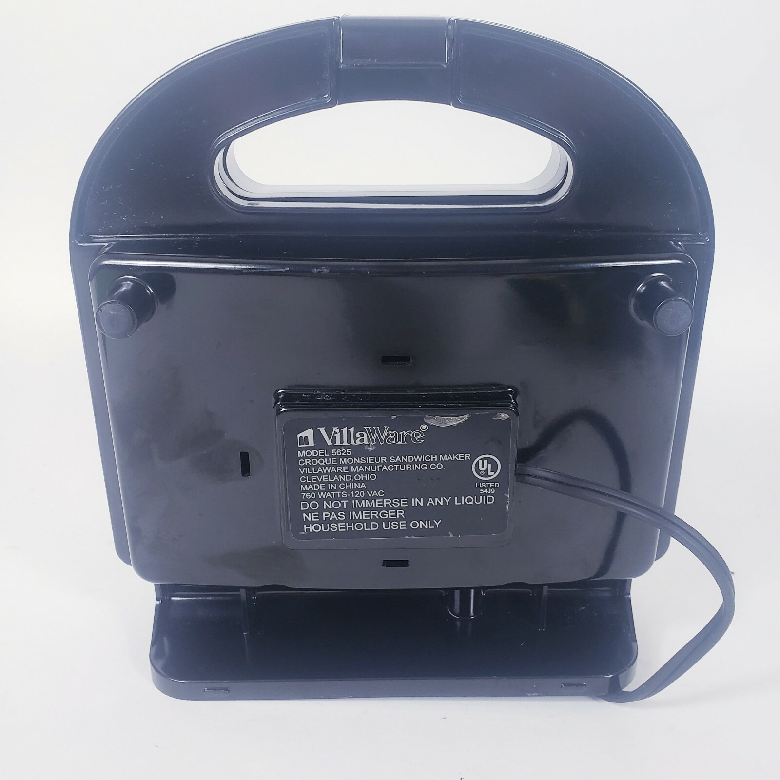 VillaWare Electric Croque Monsieur Sandwich Maker Grill & Seal