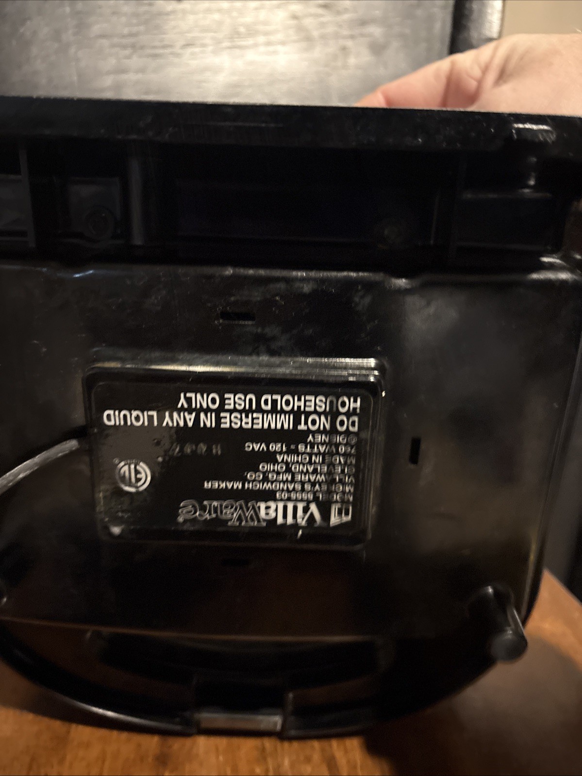 VillaWare V5555-03 Mickey’s Sandwich Maker Tested Works