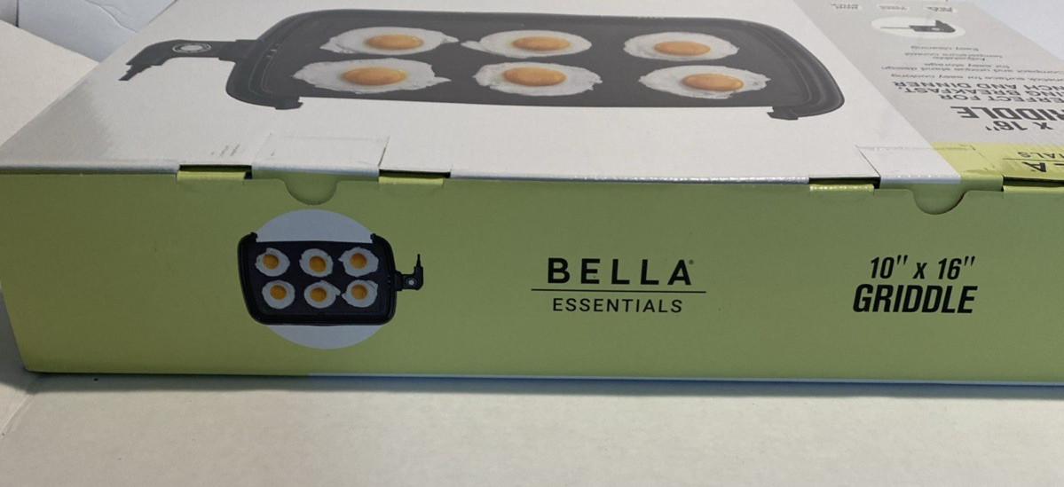 Bella Electric Essentials Non Stick Griddle Large 10 X 16