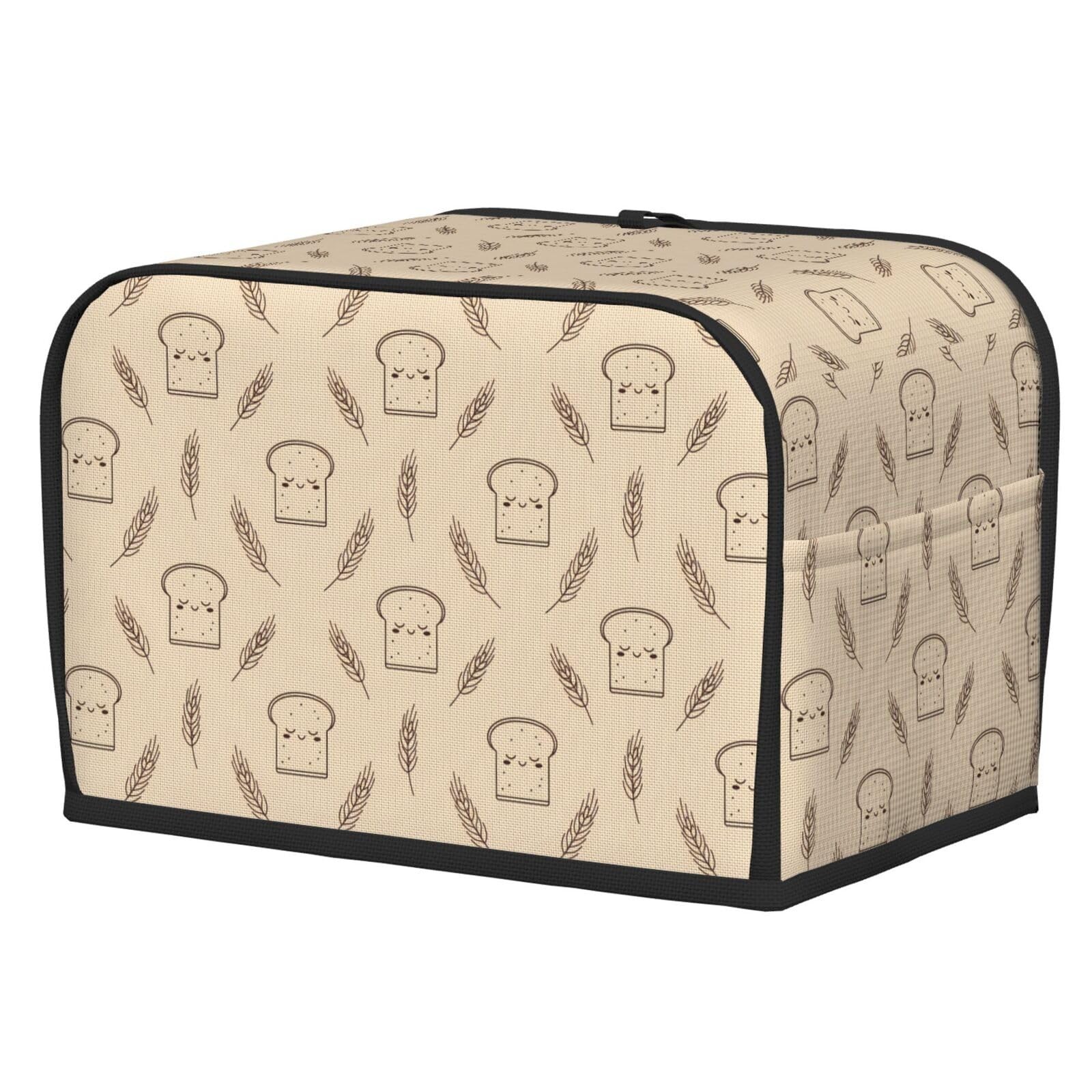 NeuKim 2 Slice Toaster Cover Cute Toast Wheat 2 Slice,